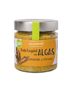 Pate vegetal con algas, zanahoria y curcuma Bio 180g Algamar